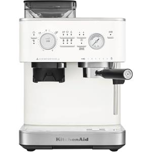 KitchenAid Macchina Espresso con Macinino Integrato Porcellana | Espresso appena macinato con 15 livelli di macinatura, controllo PID e lancia vapore; struttura metallica resistente
