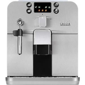 Gaggia RI9305/01 Brera - Macchina da Caffè Automatica per Espresso e Cappuccino, Caffè in Grani o Macinato, 1400W,100% Made in Italy, Argento (Browny Silver)