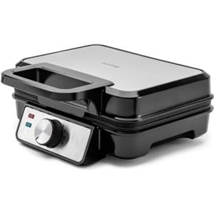Huslog Macchina Per Waffle, 1200W, Macchina Per Waffle Duo, Piastra Per Waffle, Rivestimento Antiaderente, Waffle, Controllo Temperatura