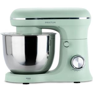PRIXTON Frullatore Impastatrice KR250 per Pasticceria, Potenza 1500 W, 10 velocità, Ciotola Acciaio Inox da 5 litri, 3 accessori, Coperchio Trasparente (Verde Menta)