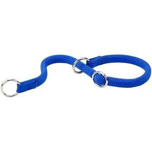 Ferplast Collare Semistrozzo SPORT, Collare per Cani, Collare da Addestramento con Anelli Regolabili, in Cordino di Nylon, Lunghezza 70 cm, spessore 13 mm, Blu
