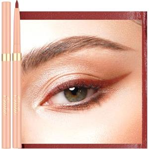 OULAC Matita Occhi Waterproof, Eyeliner e Lip Liner Rosso Mattone Mat Girevole, Colore Intenso, Dura 12 Ore +, Texture Liscia e Cremosa, Non Trasferibile, Vegan (L06) Mulled Wine