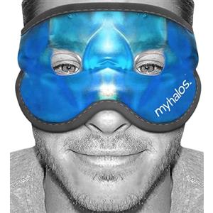 myhalos Maschera Occhi Gel Freddo Riutilizzabile - per Termoterapia a Caldo e a Freddo - Ghiaccio Viso per Occhi Gonfi, Stanchi, Mal di Testa, Hangover, Emicrania