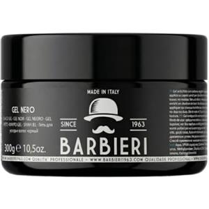 BARBIERI SINCE 1963 Gel Nero Capelli Uomo 300g - Black Gel - Fissaggio Forte Lunga Durata - Maschera Capelli Grigi e Bianchi - Barbieri Since 1963 - Made in Italy