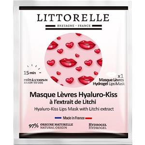 Littorelle Maschera per Labbra Idratante, Volumizzante e Anti-Invecchiamento al Litchi - Patch Contorno Labbra in Hydrogel - 97% di Origine Naturale - Made in France - Labbra Morbide, Lisce e Toniche