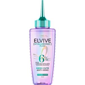 L'Oreal Paris L'Oréal Paris Elvive Siero Cute Anti-Sebo, Per Cute e Radici Grasse, Azione Purificante, Cute Pulita Fino a 72h, Con Acido Salicilico e Acido Glicolico, Hyaluronic Pure, 102 ml