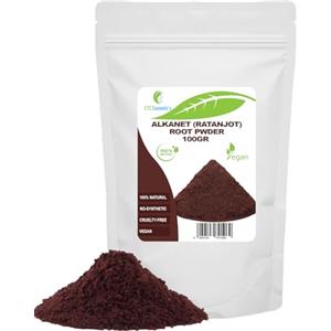 ETC Cosmetic`s Polvere di radice di alcanna | Radice di ratanjot - 100 gr - Maschera per capelli, Incanutimento precoce dei capelli, forfora e può favorire la crescita dei capelli, tintura naturale al sapone.