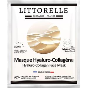 Littorelle Maschera Idratante Hyaluro-Collagene - Lifting, Antiossidante, Anti-invecchiamento, Anti-rughe - 97% di Origine Naturale - Fabbricata in Francia