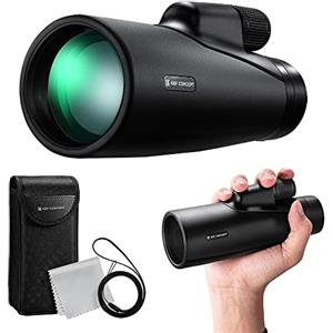 K&F CONCEPT Telescopio Monoculare,12x50 Hd Monocolo Telescope Professionale Potente Canocchiale Monoculare per Bird-Watching,Caccia,Campeggio,Escursionismo