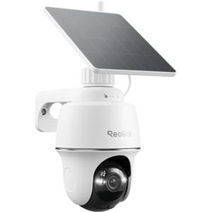 Reolink 5MP 2K+ 360° PTZ Telecamera WiFi da Esterno Senza Fili Batteria | Videocamera Sorveglianza con Pannello Solare, Rilevamento di Persona/Veicolo, Audio Bidirezionale, Alexa/Google Assistant