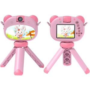 Mediawave Store Macchina Fotografica Digitale Foto e Video con Treppiede Audio (Rosa)