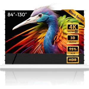 NothingProjector Schermo Motorizzato per Proiettore ALR CLR UST 110 Pollici | Per Ultra Corta Distanza, 95% Reiezione della Luce Ambientale, Elettrico da Pavimento, 4K/8K Laser TV, Senza Installazione