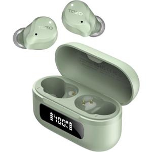 TOZO NC9 Cuffie Bluetooth 5.3 con ANC Ibrido, 6 Mics ENC | Suono OrigX 2.0, 60 Ore Modalità Trasparente, IPX8, Ricarica USB-C, Comode e Facili da Usare per Lavoro, Gioco e Commuting