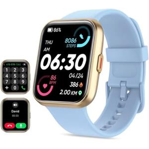 Tensky Orologio Smartwatch Uomo Donna 1,85" Smart Watch con Rispondi/Fai Chiamate, Alexa Integrata, 110+ Sport, Contapassi Monitoraggio Sonno SpO2 Frequenza Cardiaca, Impermeabile 3ATM, per Android iOS