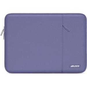 MOSISO 15 pollici Custodia PC Computer Compatibile con MacBook Air 15 | 15,3 pollici Borsa PC per M5 M4 M3 M2 2026 2025 2024 2023, Dell XPS, Poliestere Manica Verticale con Tasca, Lavanda Grigio