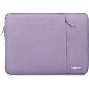 MOSISO 13,3 pollici Custodia PC Laptop Compatibile con MacBook Air/Pro 14 | 13-14 pollici Borsa PC per MacBook Pro 14/Air 13,3, HP Dell ASUS Lenovo, Poliestere Manica Verticale con Tasca, Viola
