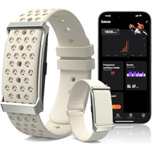 iSo Tech Smart Fitness Tracker Smartwatch senza Schermo Uomo Donna | 24/7 Frequenza Cardiaca & Sonno, Batteria da 35 Giorni, 170+ Modalità Sport, Non Abbonamento Richiesto per IOS Android