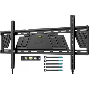 BONTEC Supporto TV da Parete per TV 43-100", VESA 800 x 600 mm | Supporto fisso a basso profilo, per montanti in legno 16/24/32",fino a 100 kg
