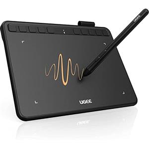 Ugee Tablet grafico ugee S640, penna, 8192 livelli di pressione, 10 tasti rapidi | Tavoletta grafica 6,3×4″ per bambini e principianti: disegnare, modificare e progettare su Windows, Mac, Linux e Android.