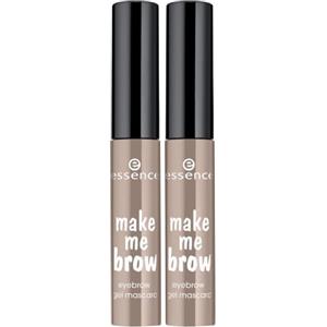 Essence Cosmetics essence Mascara Make me brow in gel per sopracciglia vegano (3.8ml) (Confezione da 2)