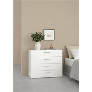 Dmora - Cassettiera Marinette, Settimino Multiuso, Comò Camera da Letto, Mobile con cassetti, 80x40 h68 cm, Bianco