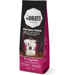 Bialetti Perfetto Moka Caffè Macinato, Delicato - 1 x 250 gr
