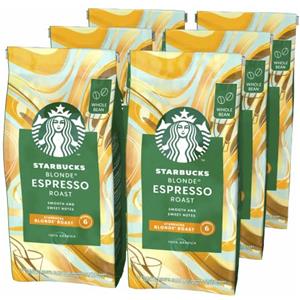 STARBUCKS Blonde Espresso Roast Caffè in grani, 6 Sacchetti da 200g (1,2kg)