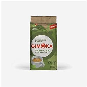 Gimoka caffè macinato Samba - 100% arabica - (Confezione da 250 Grammi) - Adatto per Moka - Intensità 6