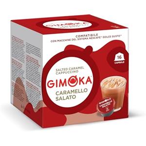 Gimoka - Caramello Salato - 48 Capsule Compatibili con Macchinetta Caffè Nescafé®* Dolce Gusto®* - 3 Confezioni da 16 Capsule - Made in Italy