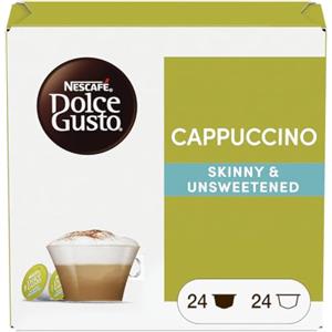 NESCAFÉ DOLCE GUSTO Cappuccino Light Latte e Caffè 48 Capsule | Caffè torrefatto e macinato, latte scremato per preparazione di cappuccino light. 48 Capsule Compatibili Nescafé Dolce Gusto