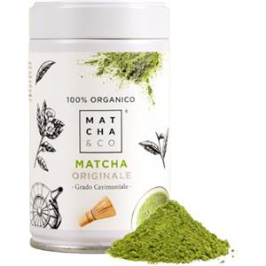 Matcha & CO Matcha tea originale 100% bologico, grado cerimoniale, polvere organica dal giappone, naturale al 100%, tè matcha 80G - Matcha & CO