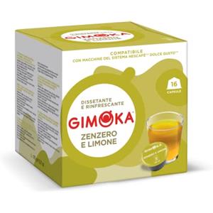 Gimoka - Compatibile Per Nescafé - Dolce Gusto - 48 Capsule - Gusto ZENZERO E LIMONE - Made In Italy - 3 Confezioni Da 16 Capsule