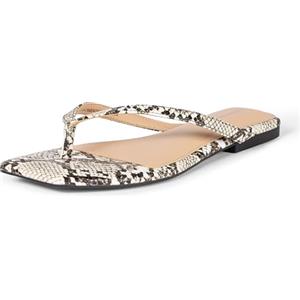 Amazon Essentials Sandali Infradito con Punta Quadrata Donna