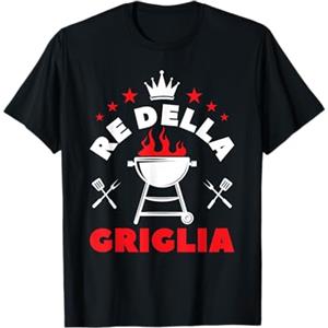 Divertente Grafica E Detti Griglia Barbecue Regali Griglia & BBQ Re della Grigliata Maglietta