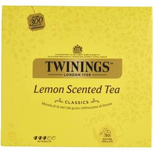 TWININGS LEMON SCENTED TEA Tè NERO PROFUMO LIMONE 50 BUSTINE 100GR