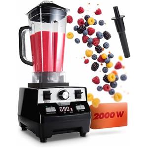 Nutrilovers NUTRI-BLENDER MAX Frullatore ad alte prestazioni 2000W - 2L Tritan, senza BPA, 9 vel, timer digitale