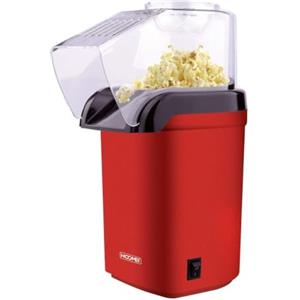 Il Gruppone Passione Casa Macchina per Popcorn 1200W ad Aria Calda, Senza Olio, Avvio con 1 Pulsante, Coperchio Removibile, Piedini Antiscivolo, Popcorn Maker Compatto Rosso