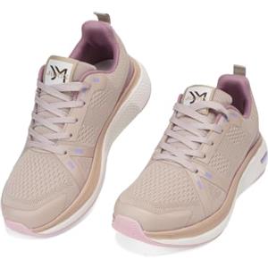 JOMIX Sneakers Donna con Lacci Scarpe Running Leggere con Suola Eva Ammortizzata e Mesh Traspirante per Palestra Yoga e Camminata