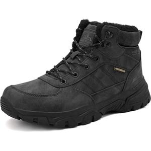 ARRIGO BELLO Scarpe Uomo Invernali Scarponcini Neve Stivali Boots 41-46 | Fodera di Pelliccia Calda, Lacci, Leggero, Antiskid, Casual, Trekking, Montagna, Invernale Stivalet