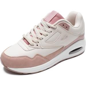 JOMIX Scarpe da Ginnastica Donna Sneakers Casual Sportive Corsa Leggero Fitness Running Camminata Cuscino Air Respitabile WCS255092-6 (Rosa, 37)