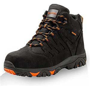 SL-Saint Uomo Impermeabili Scarponcini Trekking Pelle Nabuk Scarpe | Pelle Vera