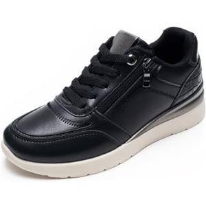 JOMIX Sneaker Donna con Cerniera Laterale Scarpe Casual in PU con Lacci