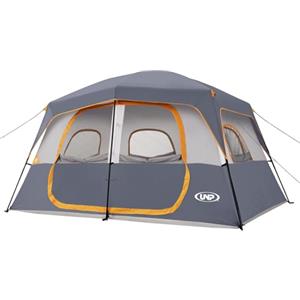 UNP Tenda da cabina portatile per 4-8 persone, facile da montare, impermeabile con protezione antipioggia per campeggio/escursionismo all'aperto