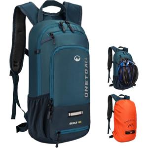 LOCAL LION Zaino MTB Zaino Bici con Copri Impermeabile, 10L Blu Brillante | con Copricasco, Traspirante Solo 0.46kg, per Uomo Donna per Ciclismo Bicicletta Mountain Bike MTB Enduro Sciare Trekking