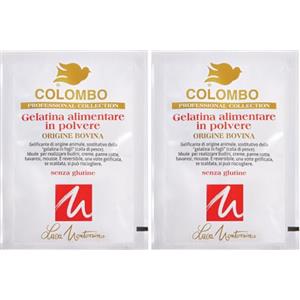 BONGIOVANNI FARINE E BONTA' NATURALI Colombo - Professional collection Gelatina Bovina Montersino 25 g (Confezione da 2)