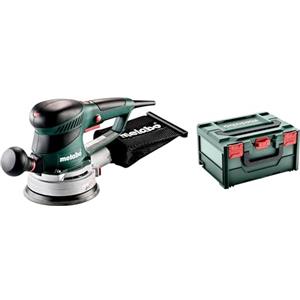 Metabo Smerigliatrice orbitale SXE 450 TurboTec (600129700) metaBOX 215, Diametro piatto di supporto: 150 mm, Regime a vuoto: 4200-11000 /min, Potenza nominale assorbita: 350 W