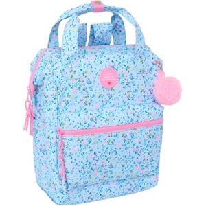 safta VMB Paraiso - Zaino per bambini con manici per laptop fino a 13", ideale per giovani di diverse età, comodo e versatile, qualità e resistenza, 27 x 19 x 40 cm, Blu chiaro/Rosa Chiaro, M, Casual