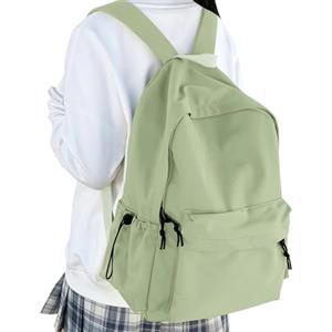 HYC00 Zaino Scuola Superiore Ragazza,Zaino da Scuola Media Ragazzo Zaino Università Leggero Resistente all'acqua College Casual Daypacks, Zaino PC 14 Pollici Zaini Scuola Cartella Adolescente,Verde