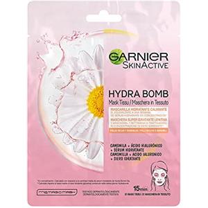 Garnier SkinActive Hydra Bomb Maschera Viso in Tessuto Super Idratante Lenitiva per Pelli Secche e Sensibili, 32 ml