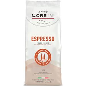 CAFFÈ CORSINI 1950 Caffè Corsini - Caffè in Grani 1 Kg Espresso, Miscela Classica Arabica e Robusta, Tostatura Medio Scura, CaffèCorposo Intenso dall'Aroma Pieno, Origine Sud America e Africa